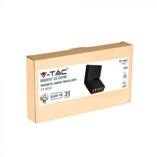 V-TAC 5x2W LED Mágneses sínes lámpa IP20 24V 3000K - fekete - 7962