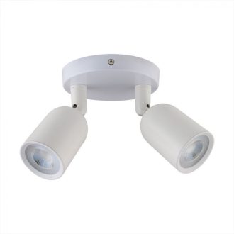   V-TAC Led 2 x GU10 falra szerelhető lámpatest - fehér - 7981