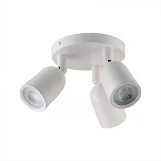   V-TAC Led 3 x GU10 falra szerelhető lámpatest - fehér - 7982