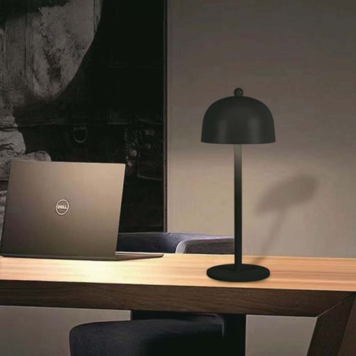 V-TAC 3W LED Tölthető Asztali lámpa - 1800mAh - fekete - 7985
