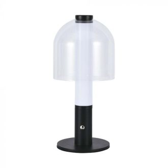   V-TAC 2W LED Tölthető Asztali lámpa - 1800mAh átlátszó búrával - 7988