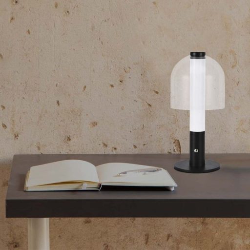 V-TAC 2W LED Tölthető Asztali lámpa - 1800mAh átlátszó búrával - 7988