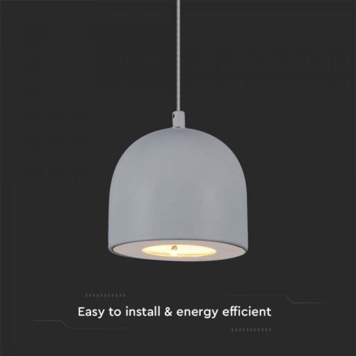 V-TAC LED Függeszték lámpa 8.5W - szürke - 3000K - 7992