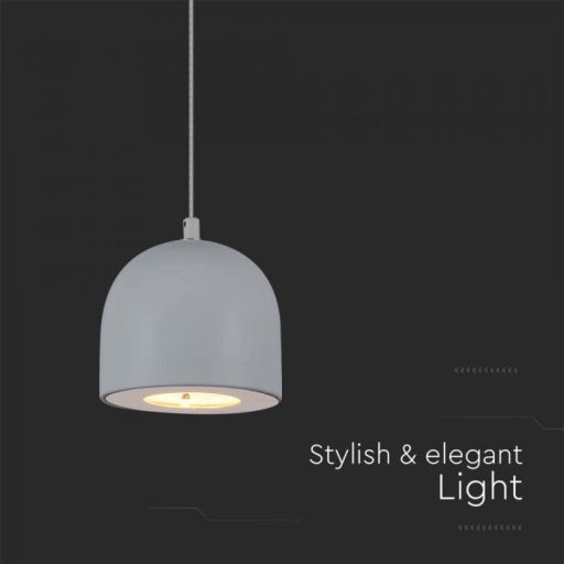 V-TAC LED Függeszték lámpa 8.5W - szürke - 3000K - 7992