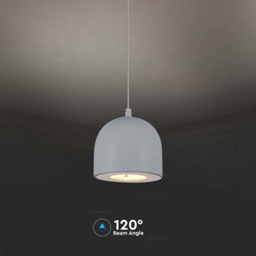 V-TAC LED Függeszték lámpa 8.5W - szürke - 3000K - 7992