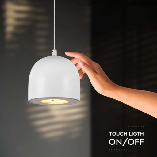 V-TAC LED Függeszték lámpa 8.5W Érintő kapcsolóval - szürke - 3000K - 7995