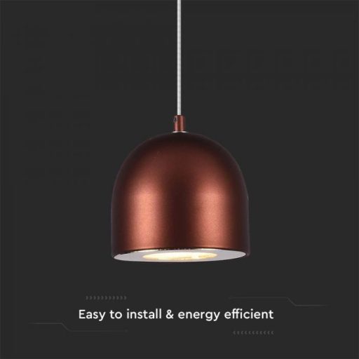 V-TAC LED Függeszték lámpa 8.5W Érintő kapcsolóval - barna  - 3000K - 7997