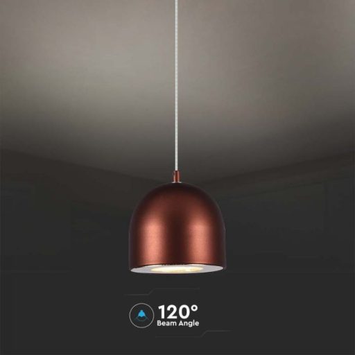 V-TAC LED Függeszték lámpa 8.5W Érintő kapcsolóval - barna  - 3000K - 7997