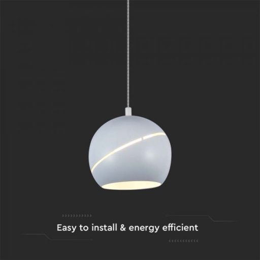 V-TAC LED Függeszték lámpa 8.5W Érintő kapcsolóval - fehér  - 3000K - 8002