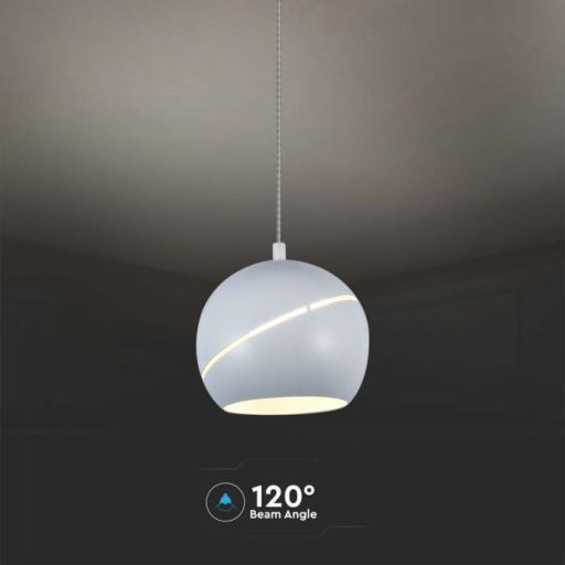 V-TAC LED Függeszték lámpa 8.5W Érintő kapcsolóval - fehér  - 3000K - 8002