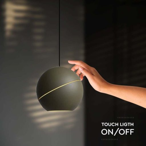 V-TAC LED Függeszték lámpa 8.5W Érintő kapcsolóval - pezsgő arany  - 3000K - 8003