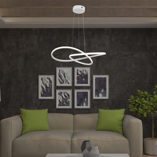 V-TAC 20W LED dizájn függeszték - fehér - 3000K - 8013