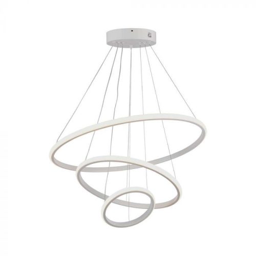 V-TAC 32W LED dizájn függeszték - fehér- 3000K - 8018