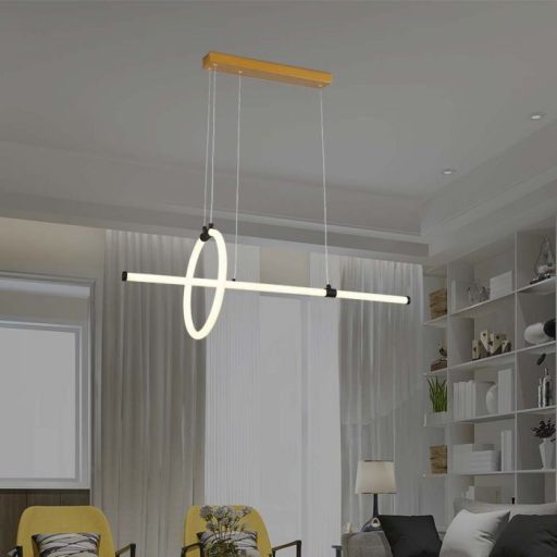 V-TAC 16W LED dizájn függeszték - fekete - 3000K - 8022