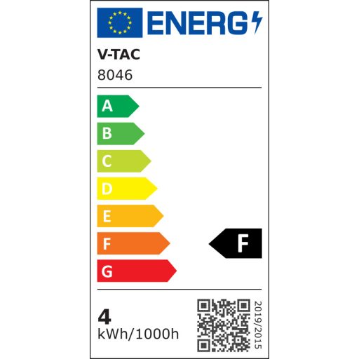 V-TAC LED izzó  E27 G45 3.7W 180° 4000K kisgömb (Samsung Chip) - 8046