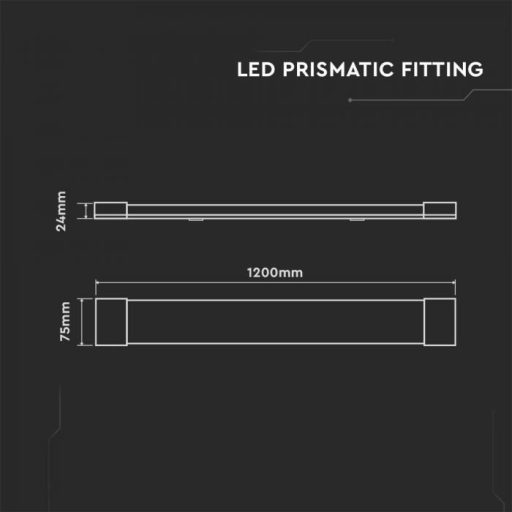 V-TAC LED Bútorvilágító 40W 120 lm/W 120cm 6400K - 8049