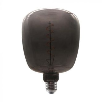   V-TAC Fekete LED izzó filament COG  E27 4W Váza forma nagy gömb - 8056