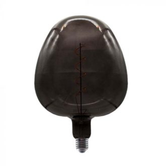   V-TAC Fekete LED izzó filament COG  E27 4W Nagy gömb - 8064