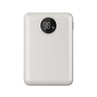   V-TAC Powerbank (hordozható töltő) kijelzővel 10000mAh fehér - 8187