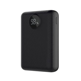   V-TAC Powerbank (hordozható töltő) kijelzővel 10000mAh fekete - 8188