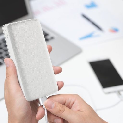 V-TAC Power Bank (hordozható töltő) 20000mAh fehér - 8189