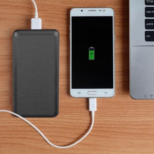 V-TAC Power Bank (hordozható töltő) 20000mAh fekete - 8190