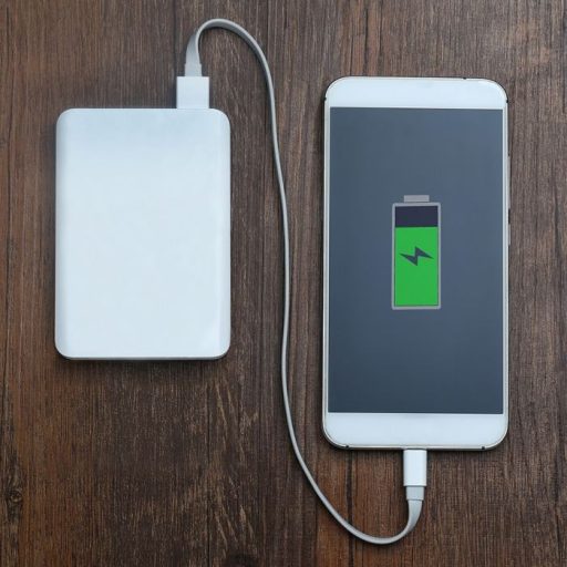V-TAC Powerbank (hordozható töltő) 5000mAh fehér - 8191