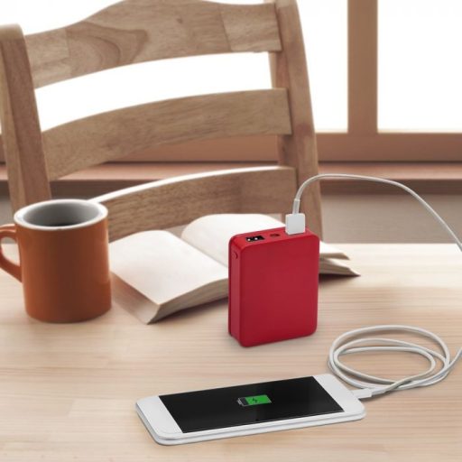 V-TAC Powerbank (hordozható töltő) 5000mAh piros - 8192