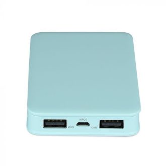   V-TAC Powerbank (hordozható töltő) 5000mAh világoskék - 8195