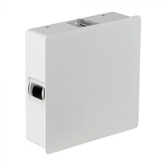   V-TAC 4W led fali lámpatest négyzet, fehér 3000K - IP65 - 8209