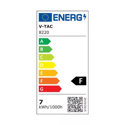 V-TAC 7W LED Fali lámpa IP65 fekete színű 4000K - 8220