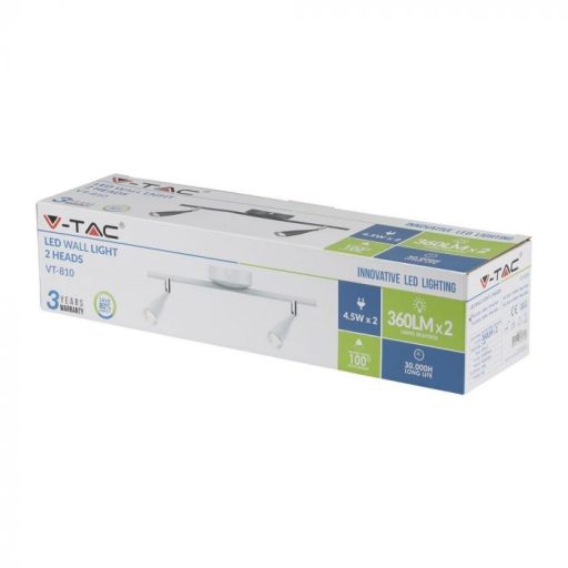V-TAC 9W led spot lámpa - fehér - 4000K - 8268