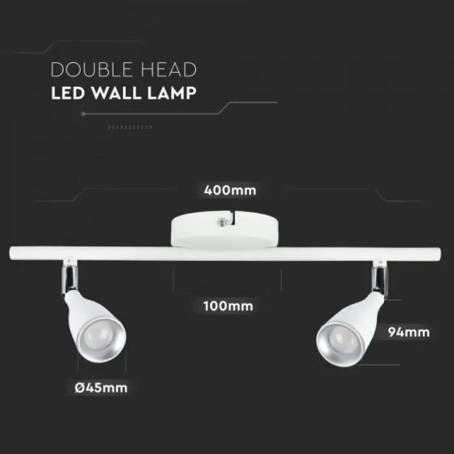 V-TAC 9W led spot lámpa - fehér - 4000K - 8268