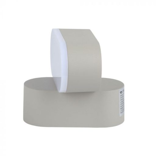V-TAC LED mozgatható fali lámpatest 6W szürke 3000K - IP65 - 8290