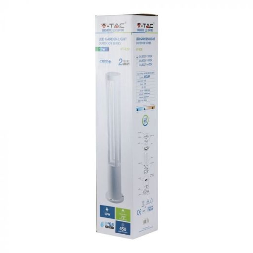 V-TAC 10W LED kerti lámpa CREE CHIP 80cm fehér színű 6400K - 8327