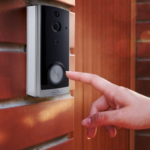 V-TAC SMART videó ajtócsengő 2 irányú hang, fekete - 8355