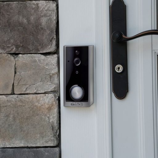 V-TAC SMART videó ajtócsengő 2 irányú hang, fekete - 8355