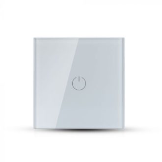   V-TAC SMART WIFI-s Érintős 1 gombos kapcsoló fehér - 8417