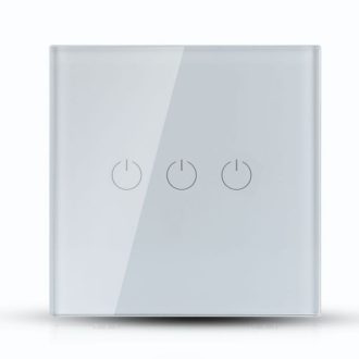   V-TAC SMART WIFI-s Érintős kapcsoló 3 gombos fehér - 8419