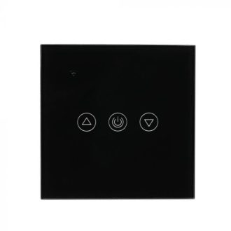   V-TAC SMART HOME WIFI-s érintős fényerőszabályzó fekete - 8432