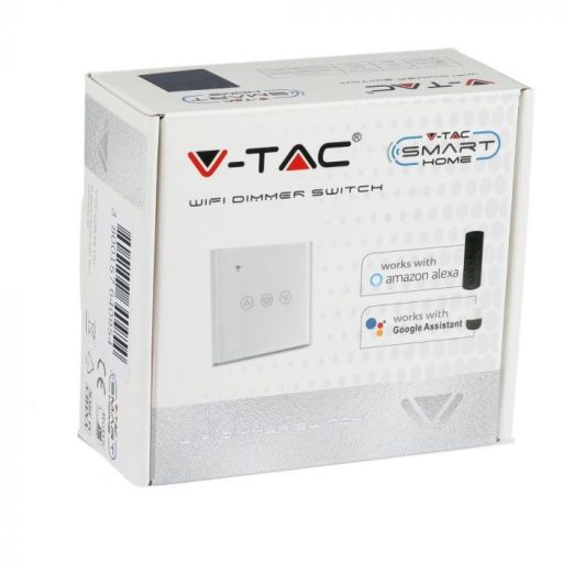 V-TAC SMART HOME WIFI-s érintős fényerőszabályzó fekete - 8432