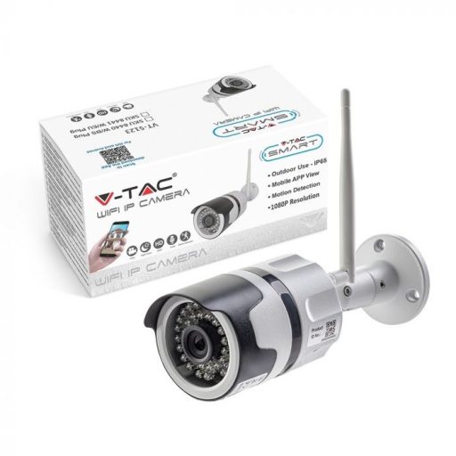 V-TAC SMART 1080P bel - és kültéri kamera tápcsatlakozóval - 8441