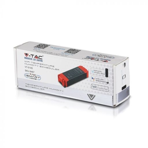 V-TAC 16A Hőmérséklet páratartalom-ütemező - 8467