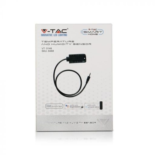 V-TAC Hőmérséklet és páratartalom érzékelő - 8468