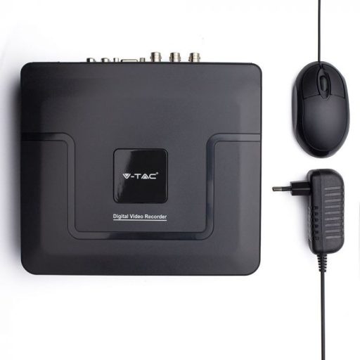 V-TAC 5 az 1- ben DVR Box kamera rögzítő 4CH AHD/CVI/TVI/IP/CVBS - 8476