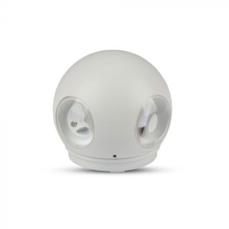   V-TAC 4W led fali lámpatest gömb, fehér 4000K - IP65 - 8552