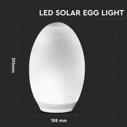 V-TAC LED Tojás formájú napelemes (Solar) dekor világítás RGB - 8557