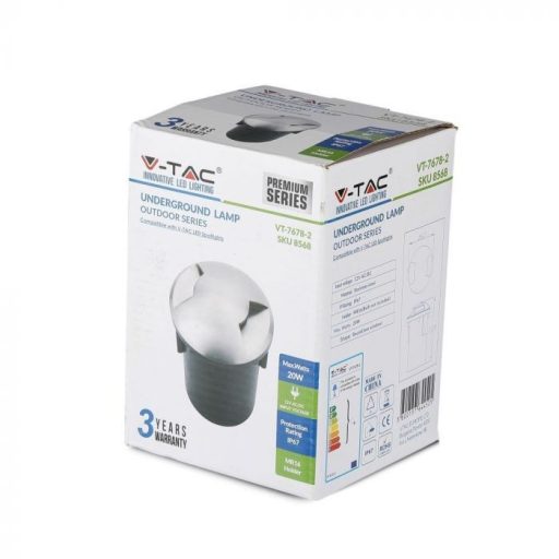 V-TAC TALAJLÁMPA MR16-GU5.3 FOGLALATTAL 12V IP67 2 irányú - 8568