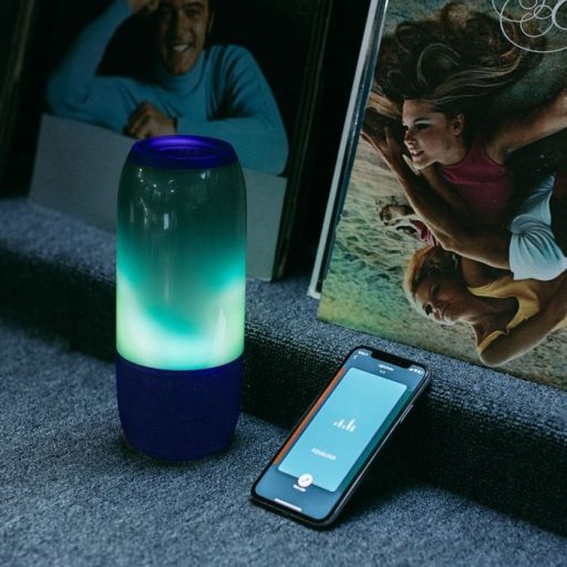 V-TAC 2x3W LED Bluetooth hangszóró USB és Kártya olvasóval Kék színű - 8569