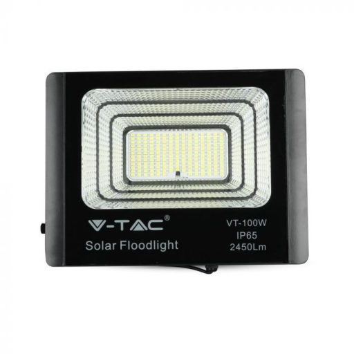 V-TAC 35W LED napelemes (SOLAR) reflektor távirányítóval 120° 4000K fekete házas  - 8576
